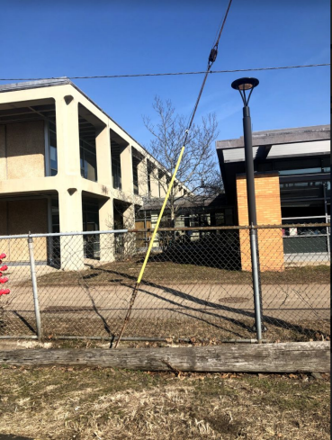 One-story addition connecting 1962 building to 2000 renovated building.